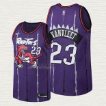 Maglia Fred VanVleet NO 23 Toronto Raptors Classic Edition Viola