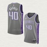Maglia Harrison Barnes NO 40 Sacramento Kings Citta 2022-23 Grigio