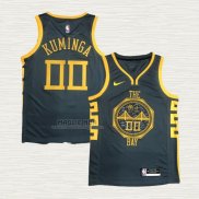 Maglia Jonathan Kuminga NO 00 Golden State Warriors Citta 2018-19 Blu