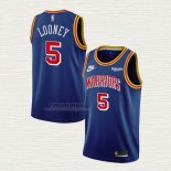 Maglia Kevon Looney NO 5 Golden State Warriors 75th Anniversary Blu