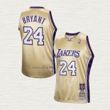 Maglia Kobe Bryant NO 24 Los Angeles Lakers Hardwood Classics Hall Of Fame 2020 Or
