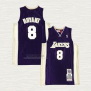 Maglia Kobe Bryant NO 8 Los Angeles Lakers Hardwood Classics Hall Of Fame 2020 Viola