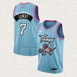 Maglia Kyle Lowry NO 7 Toronto Raptors Citta 2020-21 Rosa Blu