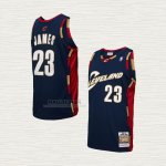 Maglia LeBron James NO 23 Bambino Cleveland Cavaliers Mitchell & Ness 2008-09 Blu