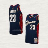 Maglia LeBron James NO 23 Bambino Cleveland Cavaliers Mitchell & Ness 2008-09 Blu