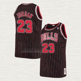 Maglia Michael Jordan NO 23 Chicago Bulls Hardwood Classics Throwback 1997-98 Nero