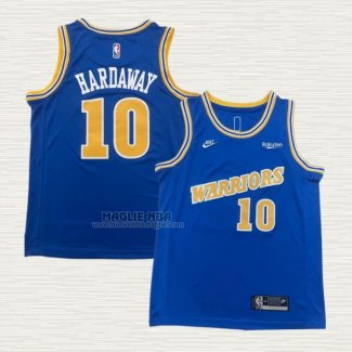 Maglia Tim Hardaway NO 10 Golden State Warriors Classic 2022-23 Blu