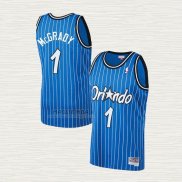 Maglia Tracy McGrady NO 1 Orlando Magic Mitchell & Ness 2003-04 Blu