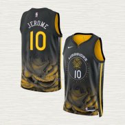 Maglia Ty Jerome NO 10 Golden State Warriors Citta 2022-23 Nero