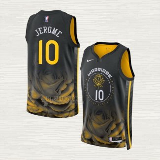 Maglia Ty Jerome NO 10 Golden State Warriors Citta 2022-23 Nero