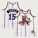 Maglia Vince Carter NO 15 Toronto Raptors Mitchell & Ness 1998-99 Bianco2
