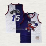 Maglia Vince Carter NO 15 Toronto Raptors Split Edition Viola Bianco