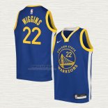 Maglia Andrew Wiggins NO 22 Bambino Golden State Warriors Icon Blu
