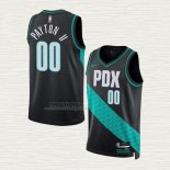 Maglia Gary Payton II NO 00 Portland Trail Blazers Citta 2022-23 Nero
