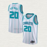 Maglia Gordon Hayward NO 20 Charlotte Hornets Association 2020-21 Bianco