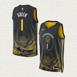 Maglia JaMychal Green NO 1 Golden State Warriors Citta 2022-23 Nero