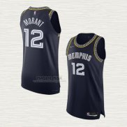 Maglia Ja Morant NO 12 Memphis Grizzlies Citta Autentico 2021-22 Blu