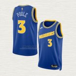 Maglia Jordan Poole NO 3 Golden State Warriors Classic 2022-23 Blu