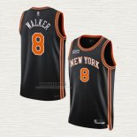 Maglia Kemba Walker NO 8 New York Knicks Citta 2021-22 Nero