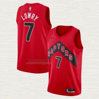 Maglia Kyle Lowry NO 7 Toronto Raptors Icon 2020-21 Rosso