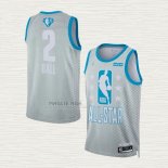 Maglia LaMelo Ball NO 2 Charlotte Hornets All Star 2022 Grigio