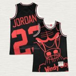 Maglia Michael Jordan NO 23 Chicago Bulls Mitchell & Ness Big Face Nero