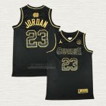 Maglia Michael Jordan NO 23 North Carolina Tar Heels Nero