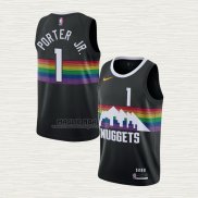 Maglia Michael Porter JR. NO 1 Denver Nuggets Statement Blu