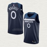 Maglia NO 0 Minnesota Timberwolves Icon Blu D'angelo Russell