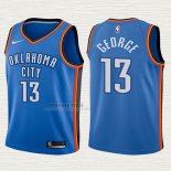 Maglia Paul George NO 13 Bambino Oklahoma City Thunder 2017-18 Blu