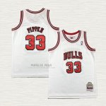 Maglia Scottie Pippen NO 33 Bambino Chicago Bulls Mitchell & Ness 1997-98 Bianco