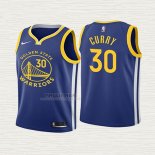 Maglia Stephen Curry NO 30 Bambino Golden State Warriors Icon 2019-20 Blu