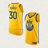 Maglia Stephen Curry NO 30 Golden State Warriors Statement Autentico 2022 Or