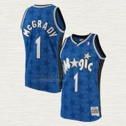 Maglia Tracy McGrady NO 1 Orlando Magic Mitchell & Ness 2001-02 Blu