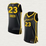 Maglia Draymond Green NO 23 Golden State Warriors Citta Autentico 2023-24 Nero