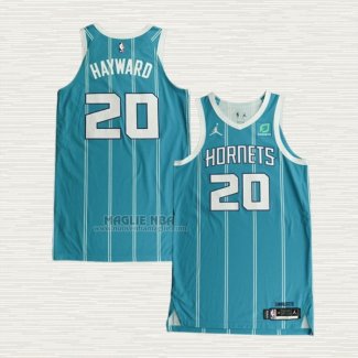 Maglia Gordon Hayward NO 20 Charlotte Hornets Icon Autentico 2020-21 Verde