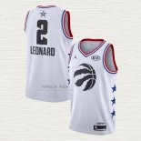 Maglia Kawhi Leonard NO 2 Toronto Raptors All Star 2019 Bianco