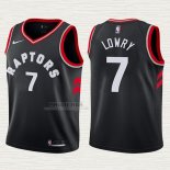 Maglia Kyle Lowry NO 7 Bambino Toronto Raptors Statement 2017-18 Nero
