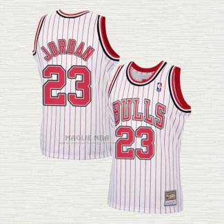 Maglia Michael Jordan NO 23 Chicago Bulls Hardwood Classics Reload Bianco