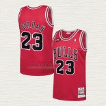 Maglia Michael Jordan NO 23 Chicago Bulls Mitchell & Ness 1997-98 NBA Finals Rosso