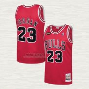 Maglia Michael Jordan NO 23 Chicago Bulls Mitchell & Ness 1997-98 NBA Finals Rosso