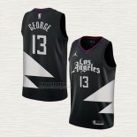 Maglia Paul George NO 13 Los Angeles Clippers Statement 2022-23 Nero