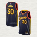 Maglia Stephen Curry NO 30 Golden State Warriors Citta 2020-21 Bianco