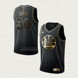 Maglia Stephen Curry NO 30 Golden State Warriors Golden Edition Nero