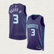 Maglia Terry Rozier III NO 3 Charlotte Hornets Statement 2022-23 Viola