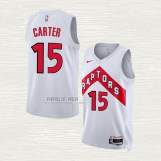 Maglia Vince Carter NO 15 Toronto Raptors Association 2022-23 Bianco