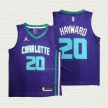 Maglia Gordon Hayward NO 20 Charlotte Hornets Statement 2020-21 Viola