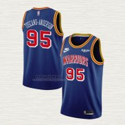 Maglia Juan Toscano-Anderson NO 95 Golden State Warriors 75th Anniversary Blu