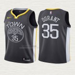Maglia Kevin Durant NO 35 Bambino Golden State Warriors Statement 2017-18 Grigio