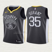 Maglia Kevin Durant NO 35 Bambino Golden State Warriors Statement 2017-18 Grigio